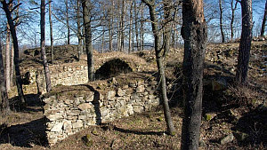 Zdivo a základy severní věže (17.2.2019)