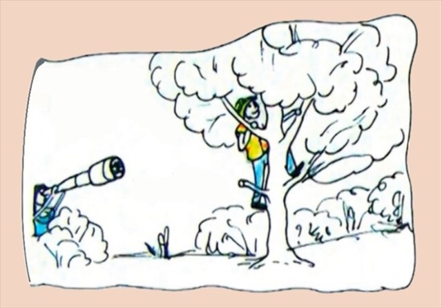 Zlicinak lezouc na strom