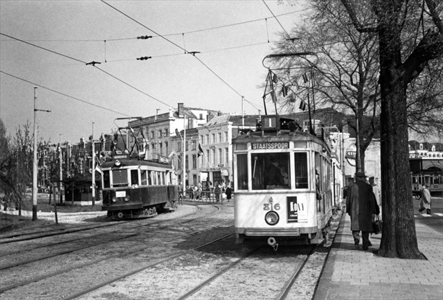 Historische foto van de halte