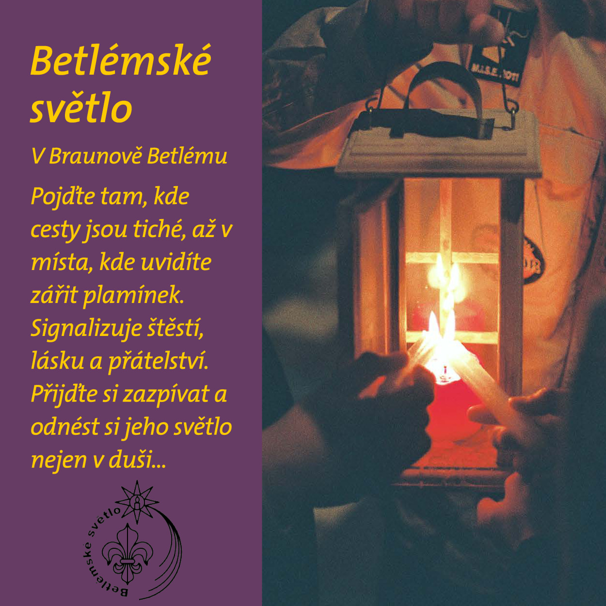 Plakát Betlémského světélka
