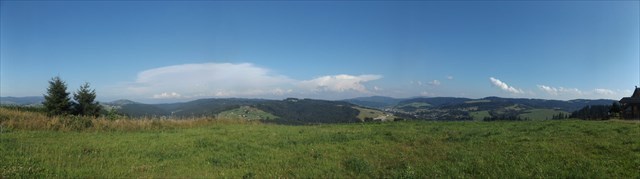 Widok ze szczytu Małyjurkowskiego Grónia