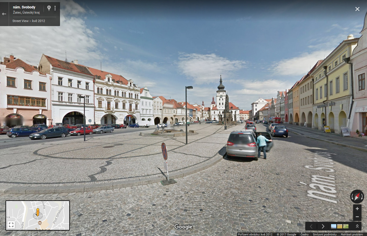 Náměstí Svobody pohledem Google Street View