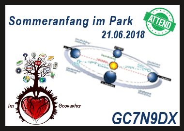 Im ❤ Geocacher - Sommeranfang im Park