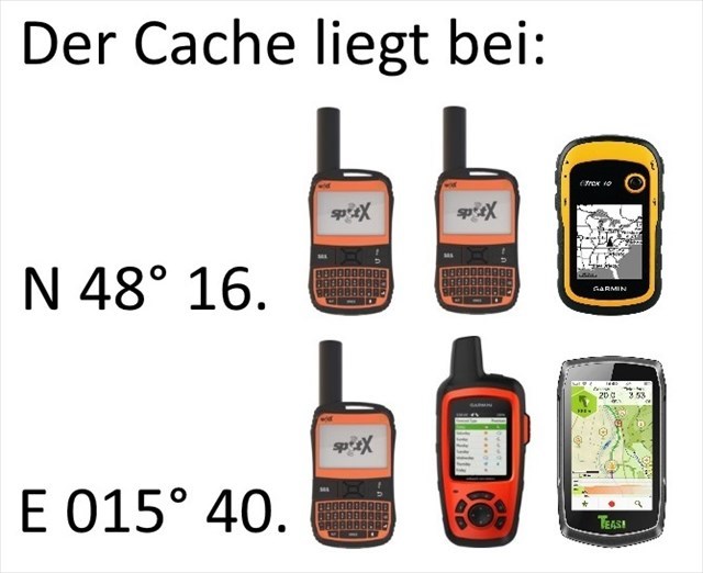 Der Cache ist bei: