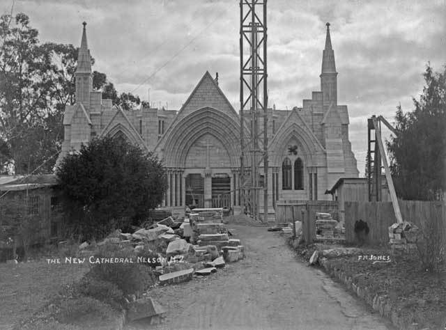 Nelson Cathedral under construction