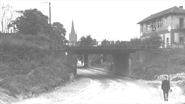 Eisenbahnunterführung.