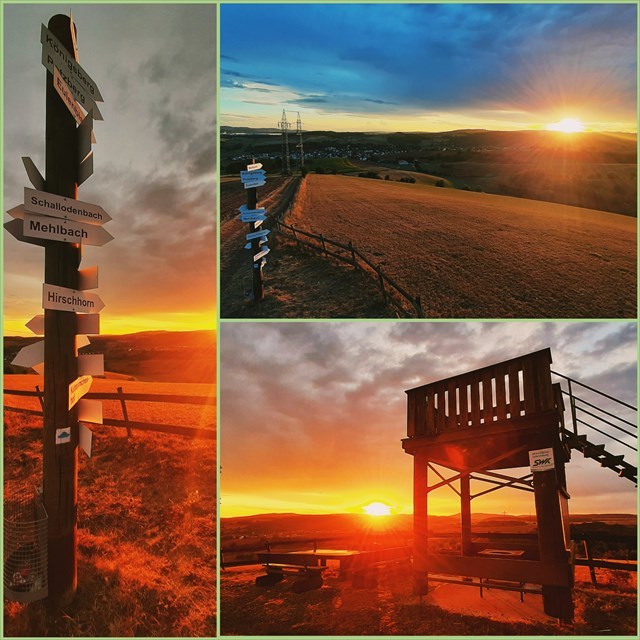 Collage-Himmelsblick