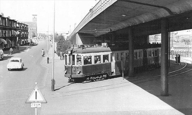 Historische foto van de halte