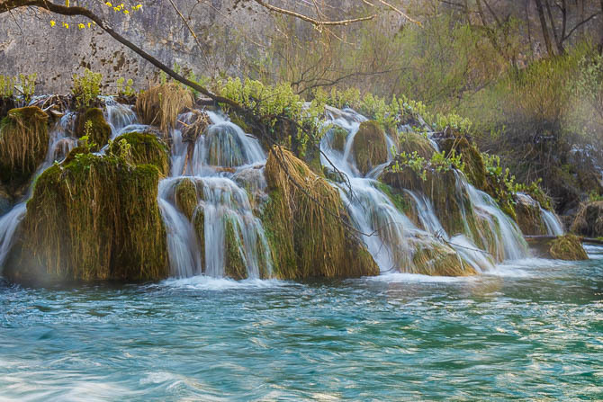 Velike kaskade waterfalls close up