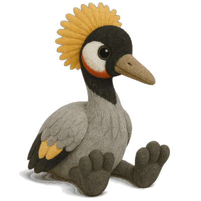 Grace the Gray-crowned Crane