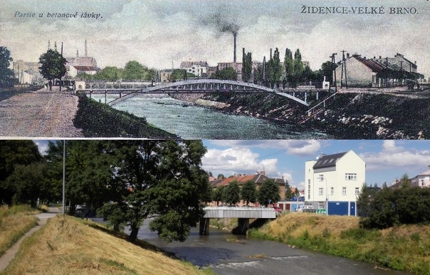 Partie u betonové lávky - Židenice