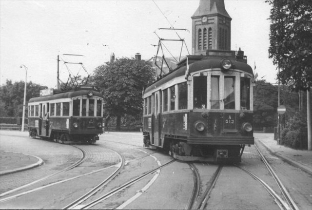 Historische foto van de halte