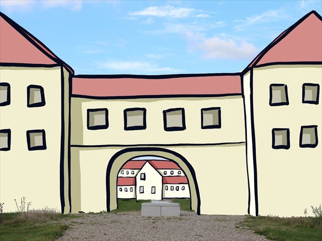 De poort van Castellum Fectio -Denkschets.nl