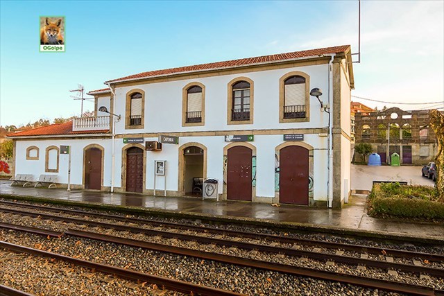 Estación de Catoira na actualidade