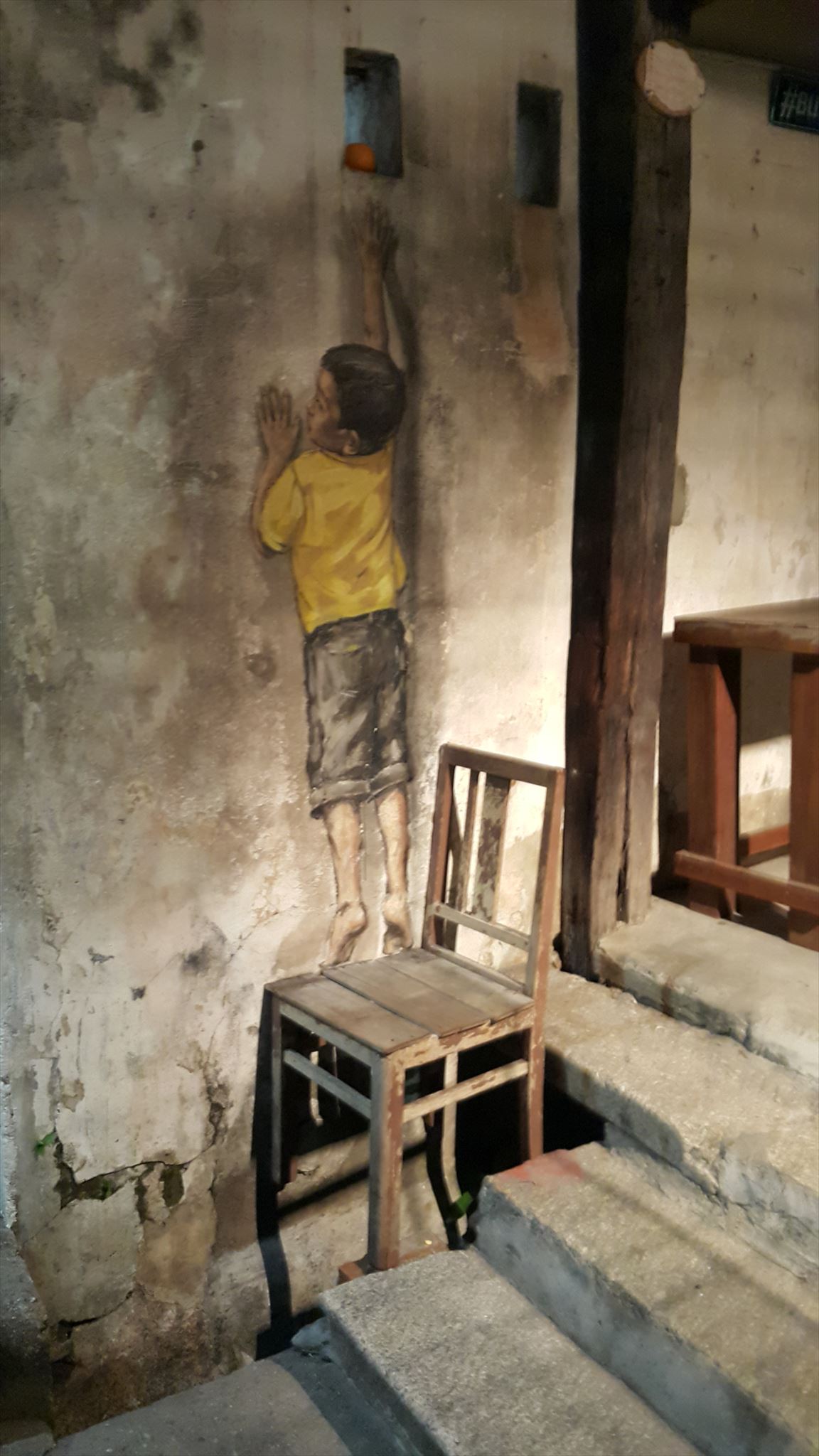 Boy on a chair