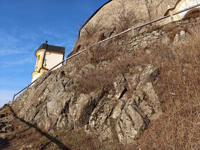 Bazalt na Kalvárskom vrchu.