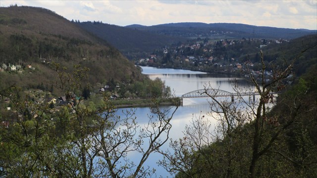 výhled od keše u Jíloviště