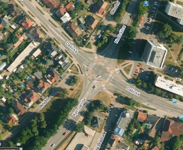 Fotomapa křižovatky