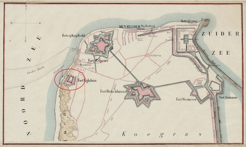 Overzicht stelling Den Helder