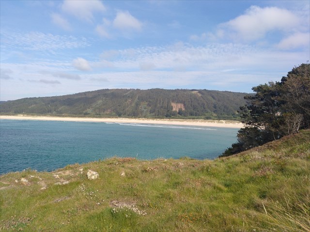 Vistas da praia de San Xurxo