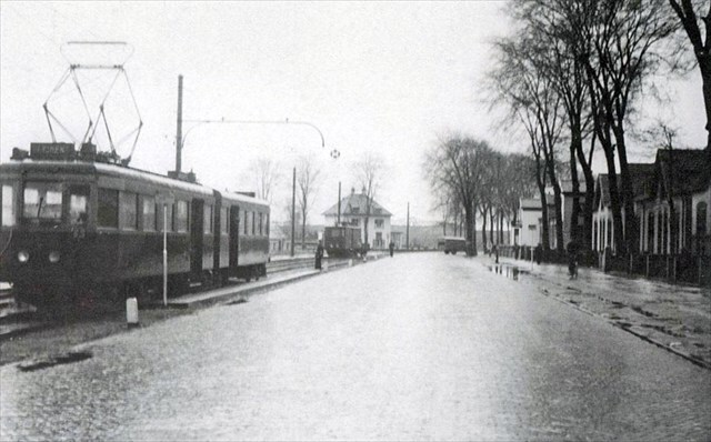 Historische foto van de halte