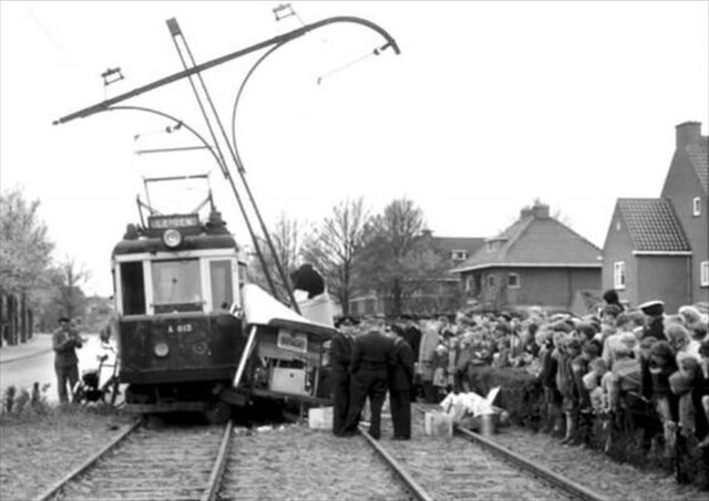 Historische foto van de halte