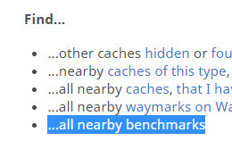 Find benchmarks