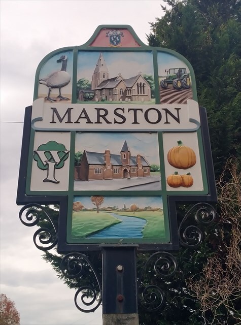 Village Sign, Marston