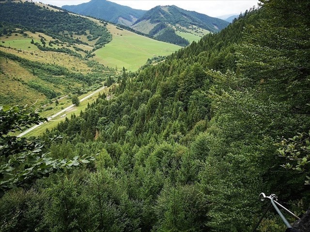 Výhľad z Ferraty Dve veže