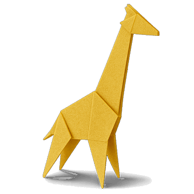 Giraffe - Origami animals