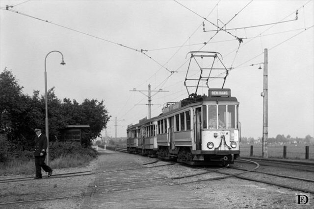 Historische foto van de halte