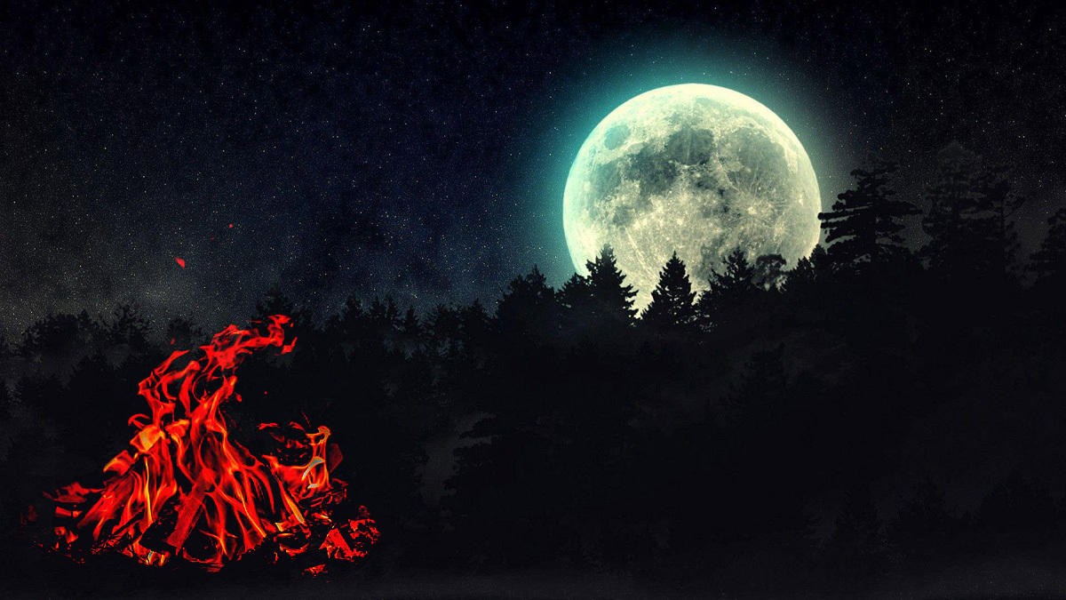 Feuer unterm Vollmond
