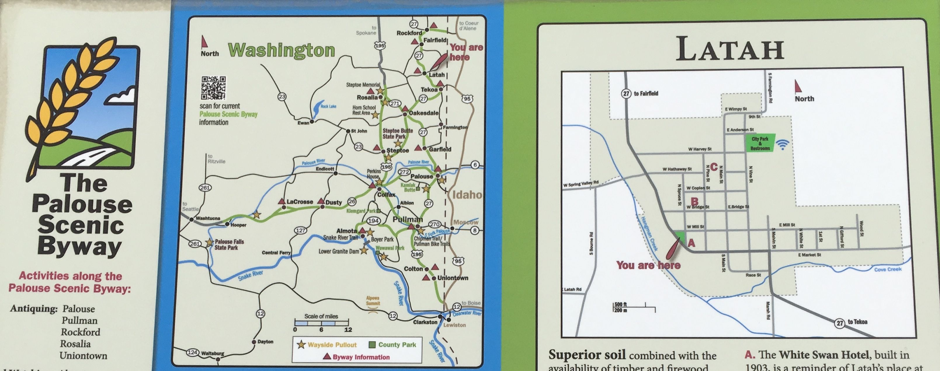 Palouse Scenic Byway Map Gc6Ebrc Mammoth Xing (Traditional Cache) In Washington, United States  Created By Pyc