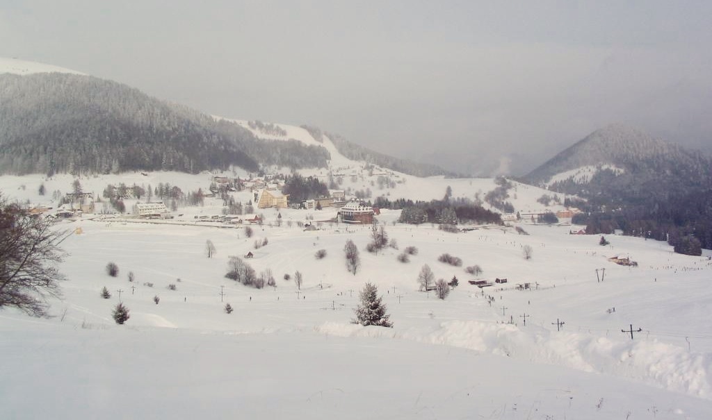 Donovaly, dobová fotka v čase založenia kešky