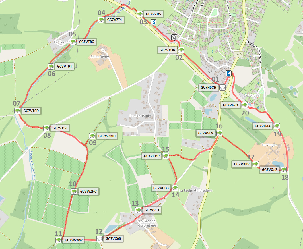 Circuit Geocaching Saint-Philbert