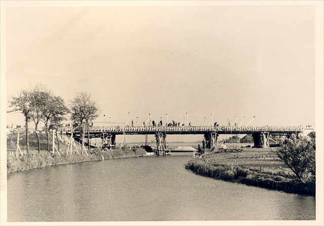 Aanleg van het viaduct