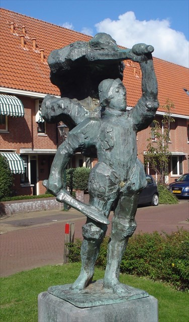 Het beeld op zijn huidige standplaats