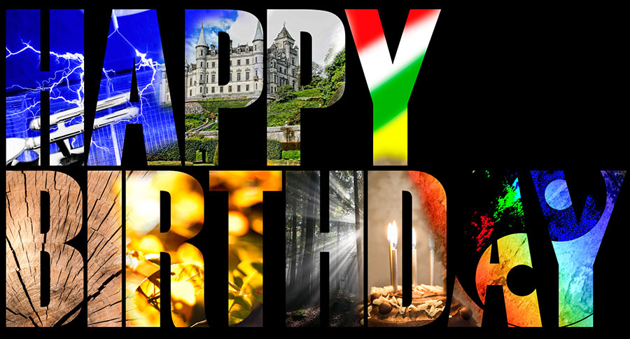 Banner Happy Birthday - Runde