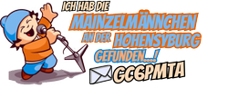 Banner - Mainzelmaennchen an der Hohensyburg