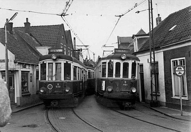 Historische foto van de halte