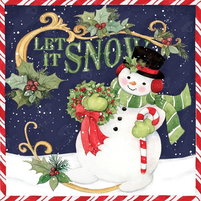 Jigsaw puzzle - snowman-let-it-snow-diamond-art-painting-30536671756481