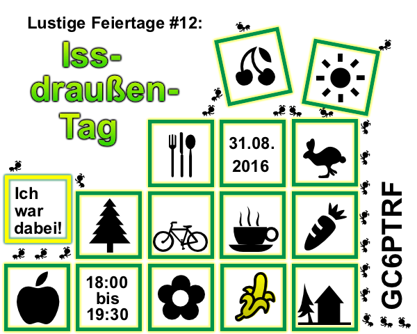 Lustige Feiertage #12: Iss-draußen-Tag - Ich war dabei!