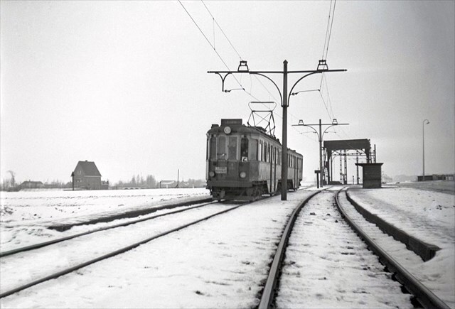 Historische foto van de halte