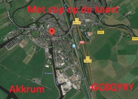 Met stip op de kaart Akkrum