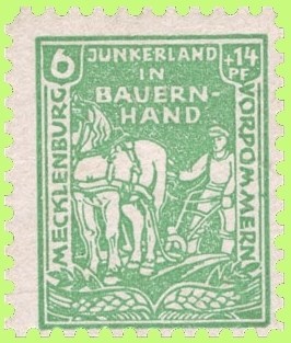 Sonderbriefmarke zur Bodenreform