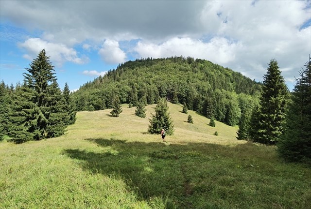 Pohľad na Vtáčnik zo Sedla Kalisko 1.9.2022