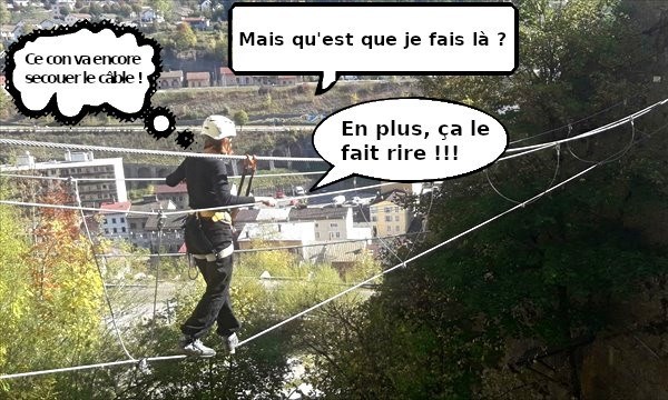 Léavia en via-ferrata