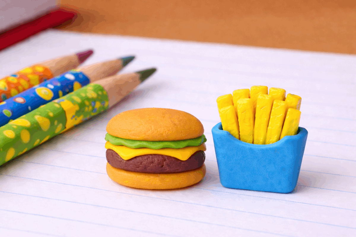 Fast food erasers