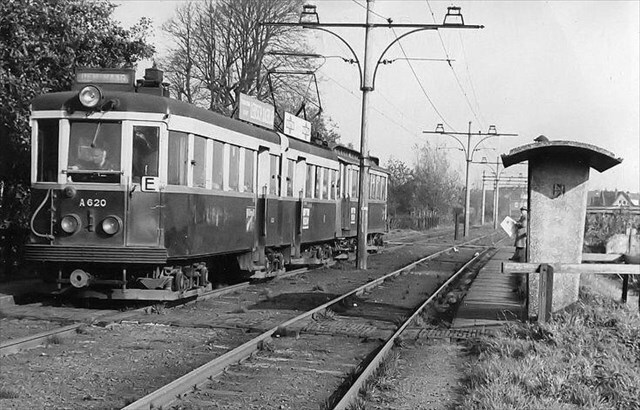 Historische foto van de halte