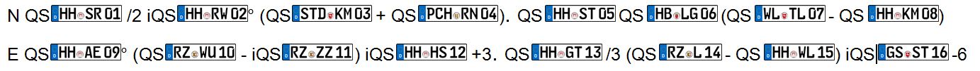 N QS[HH-SR]/2|iQS[HH-RW]|QS[STD-KM]+QS[PCH-RN]|QS[HH-ST]|QS[HB-LG]|QS[WL-TL]-QS[HH-KM], E QS[HH-AE]|QS[RZ-WU]-iQS[RZ-ZZ]|iQS[HH-HS]+3|QS[HH-GT]/3|QS[RZ-L]-QS[HH-WL]|iQS[GS-ST]-6